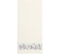 Махровое полотенце Этель Снежный город 30x60 см, 100% хлопок, 360гр/м2 10542071
