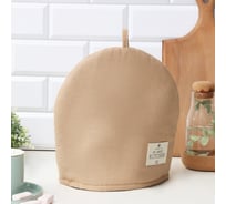 Грелка Этель ECO, бежевый, 28x28 см, 70% хлопок, 30% лён, 190 г/м2 10398299