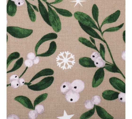 Шторы для кухни Доляна Frosty berries с подхватами, 150x180 см, 2 шт., 164 г/м2, 100% хлопок, рогожка 1047250 10472508