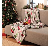 Плед LoveLife "Новогоднее настроение" 150*200 см, 100% п/э, велсофт 280 гр/м2 10624023