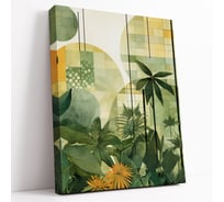 Картина Симфония Зеленые растения 50x40 см 1-365
