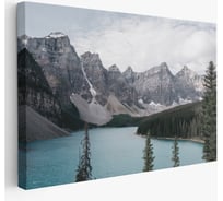 Картина Симфония Зимнее озеро 50x100 см 1-350