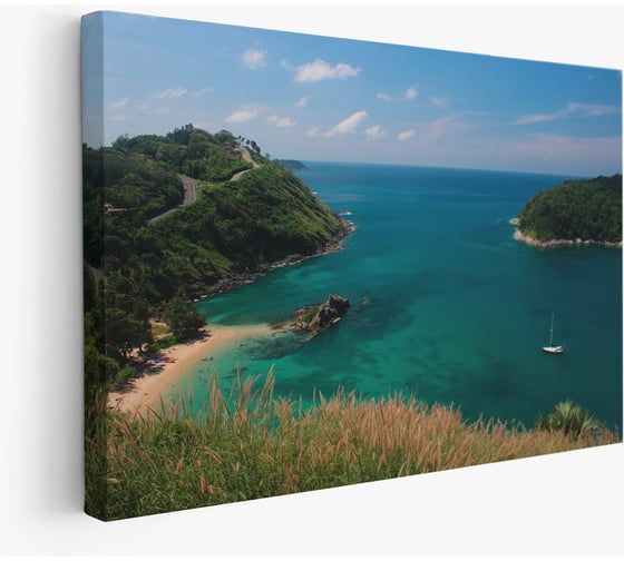 Картина Симфония Морской пляж 50x100 см 1-346