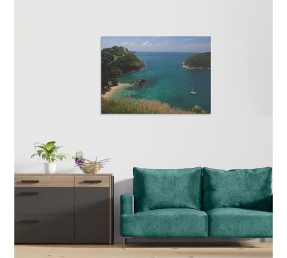 Картина Симфония Морской пляж 50x100 см 1-346