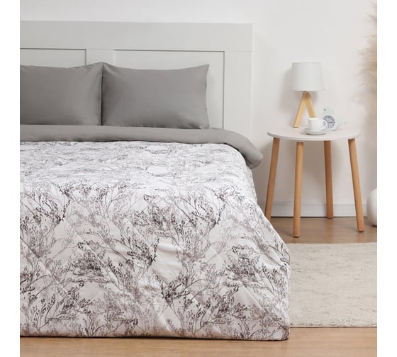 Покрывало LoveLife евро, Plant 200*230±5 см, жатка, 100% п/э 10623995 1