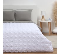 Покрывало LoveLife Texture: white, 200*230±5 см, микрофайбер, 100% п/э 10612676