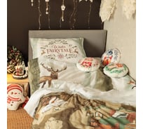 Комплект постельного белья Этель 1.5 спальный Зимой в берлоге 143х215 см, 150х214 см, 50х70 см 1 шт, 100 % хлопок 10385146