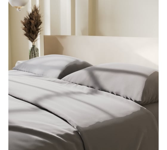 Комплект постельного белья LoveLife 1.5 спальный Gray mist 150х215 см, 150х225 см, 50х70±3 см, 2 шт, микрофибра 85 г/кв.м 9444902