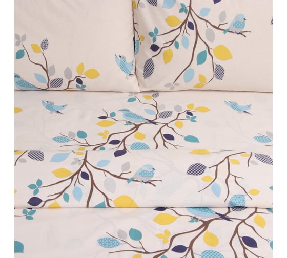 Комплект постельного белья LoveLife 2 спальный Spring 175х215 см, 210х220 см, 50х70 см, 2 шт, 100% хлопок, бязь, 125 г/кв.м 10404363