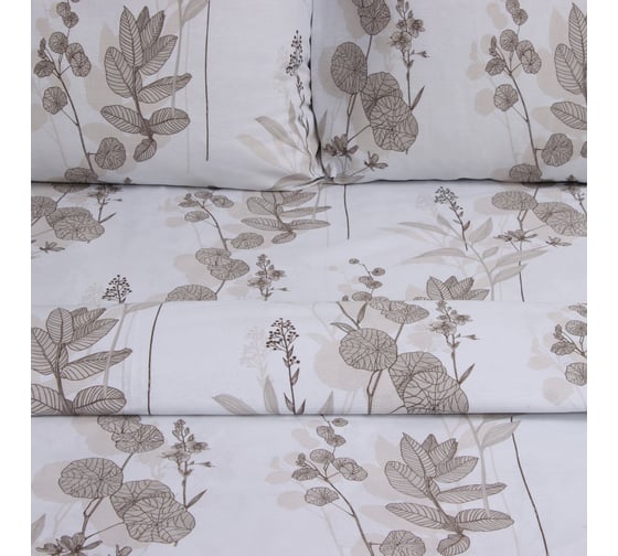 Комплект постельного белья Этель 1.5сп Dried flowers, 143х215 см, 150х214 см, 50х70 см, 2 шт, бязь, 125 г/кв.м 10389628