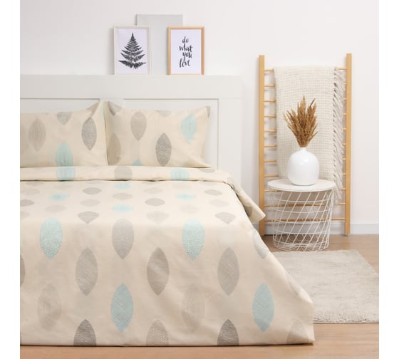Комплект постельного белья LoveLife евро Вдохновение 225х215 см, 240х220 см, 50х70 см, 2 шт, 100% хлопок,бязь, 125 г/кв.м 10404348 1