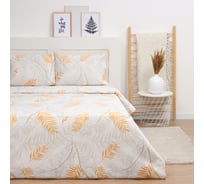 Комплект постельного белья LoveLife 2 спальный Tropical walk 175х215 см, 210х220 см, 50х70 см, 2 шт, 100% хлопок,бязь, 125 г/кв.м 10404339