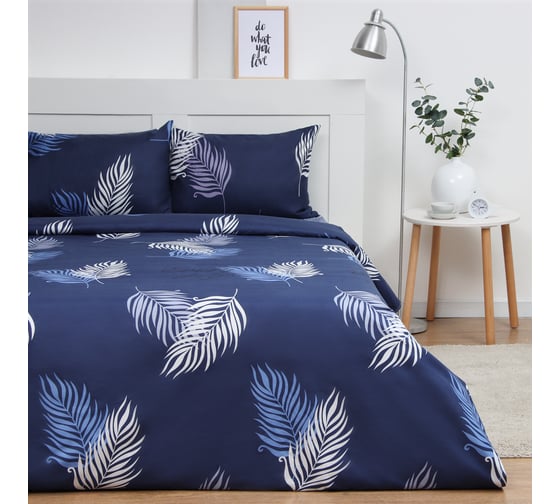 Комплект постельного белья Экономь и Я евро Воздушность 200х215 см, 200х215 см, 50х70 см, 2 шт, полисатин, 80 г/кв.м 10624092 1