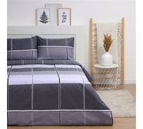 Комплект постельного белья LoveLife дуэт Linear comfort 143х215 см, 2 шт, 225х240 см, 50х70 см, 2 шт 100% хлопок, сатин 125 г/кв.м 10416709