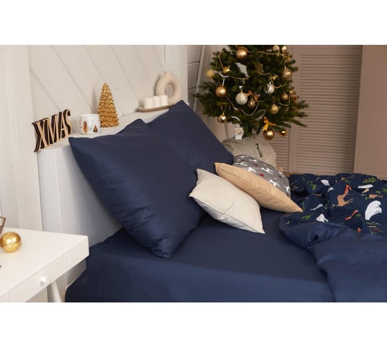 Комплект постельного белья Этель 1.5 сп Winter animals 143х215 см, 150х214 см, 70х70 см 2 шт, бязь 4935595
