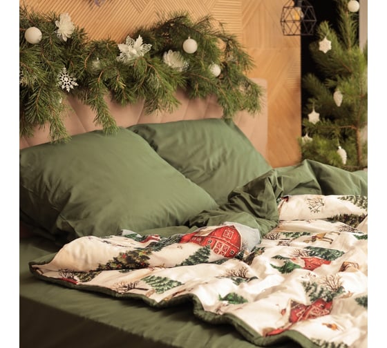 Комплект постельного белья Этель Winter ranch 1.5 сп 143х215 см, 150х214 см, 70х70 см 2 шт, поплин 125 г/кв.м 10385157