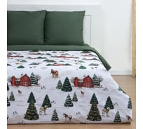 Комплект постельного белья Этель Winter ranch дуэт 143х215 см 2 шт, 220х240 см, 70х70 см 2 шт, поплин 125 г/кв.м 10385161
