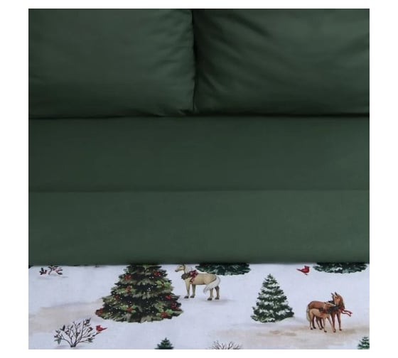 Комплект постельного белья Этель Winter ranch дуэт 143х215 см 2 шт, 220х240 см, 70х70 см 2 шт, поплин 125 г/кв.м 10385161