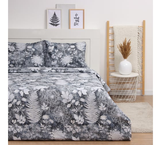 Комплект постельного белья LoveLife 2 спальный Flower field 175х215 см, 210х220 см, 50х70 см, 2 шт, 100% хлопок, бязь, 125 г/кв.м 10404369