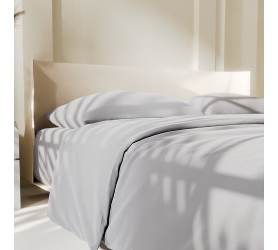 Комплект постельного белья LoveLife 2 спальный Gray mist 180х215 см, 200х225 см, 50х70±3 см, 2 шт, микрофибра 85 г/кв.м 9444903