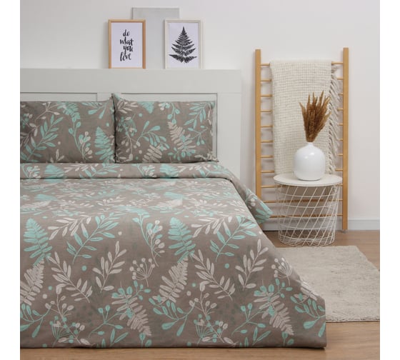 Комплект постельного белья LoveLife 2 спальный Forest thicket 175х215 см, 210х220 см, 50х70 см, 2 шт, 100% хлопок, бязь, 125 г/кв.м 10404353 1