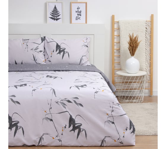 Комплект постельного белья LoveLife дуэт Art 143х215 см, 2 шт, 225х240 см, 50х70 см, 2 шт 100% хлопок, сатин 125 г/кв.м 10416731 1