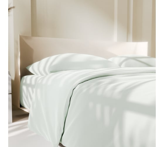 Комплект постельного белья LoveLife дуэт Green tea 150х215 см, 2 шт, 225х240 см, 50х70±3 см, 2 шт, микрофибра 85 г/кв.м 9444920