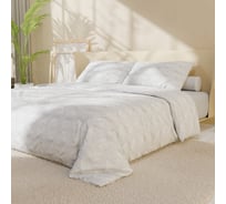Комплект постельного белья LoveLife 2 спальный Texture: white, 175х215 см, 200х240 см, 50х70 см, 2 шт, микрофибра, 110 г/кв.м 10323188