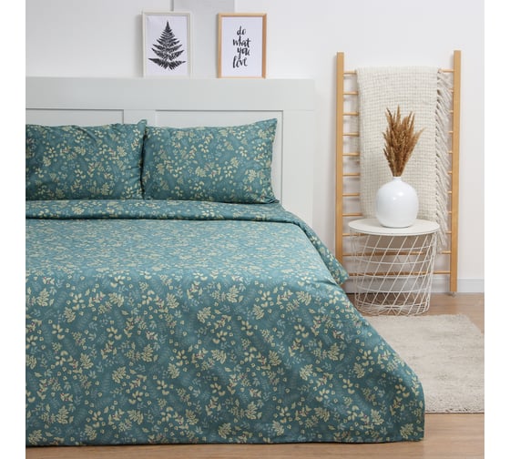 Комплект постельного белья LoveLife 1.5 спальный Желуди 143х215 см, 150х225 см, 50х70 см, 2 шт, 100% хлопок, сатин, 125 г/кв.м 10416733