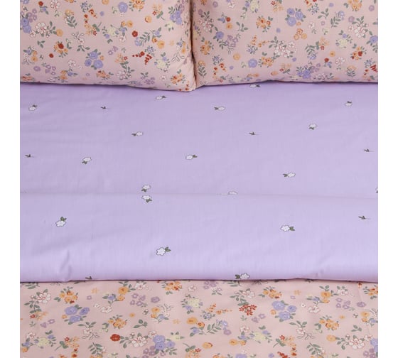 Комплект постельного белья LoveLife 2 спальный Summer mood 175х215 см, 200х225 см, 50х70 см, 2 шт, 100% хлопок, сатин, 125 г/кв.м 10416692