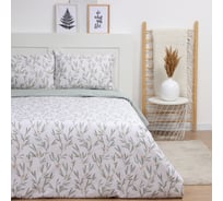 Комплект постельного белья LoveLife 2 спальный Early morning 175х215 см, 200х225 см, 50х70 см, 2 шт, 100% хлопок, сатин, 125 г/кв.м 10416712