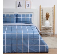 Комплект постельного белья LoveLife дуэт School time 143х215 см, 2 шт, 225х240 см, 50х70 см, 2 шт 100% хлопок, сатин 125 г/кв.м 10416699