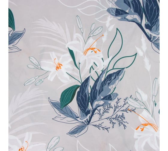 Комплект постельного белья Экономь и Я 2 спальный Ice petal 175х215 см, 180х215 см, 50х70 см, 2 шт, полисатин, 80 г/кв.м 10624077