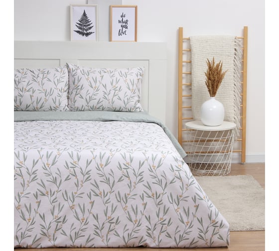 Комплект постельного белья LoveLife дуэт Early morning 143х215 см, 2 шт, 225х240 см, 50х70 см, 2 шт, 100% хлопок, сатин125 г/кв.м 10416714 1