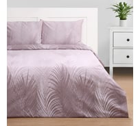 Комплект постельного белья Этель евро Night tropics, 200х217 см, 220х240 см, 50х70 см, 2 шт, бязь, 125 г/кв.м 10389636