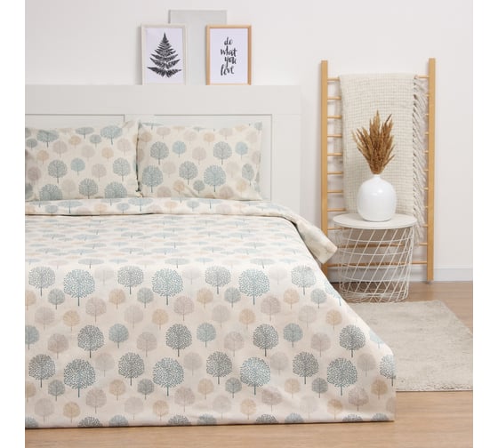 Комплект постельного белья LoveLife евро Antiquity 225х215 см, 240х220 см, 50х70 см, 2 шт, 100% хлопок, бязь, 125 г/кв.м 10404373 1