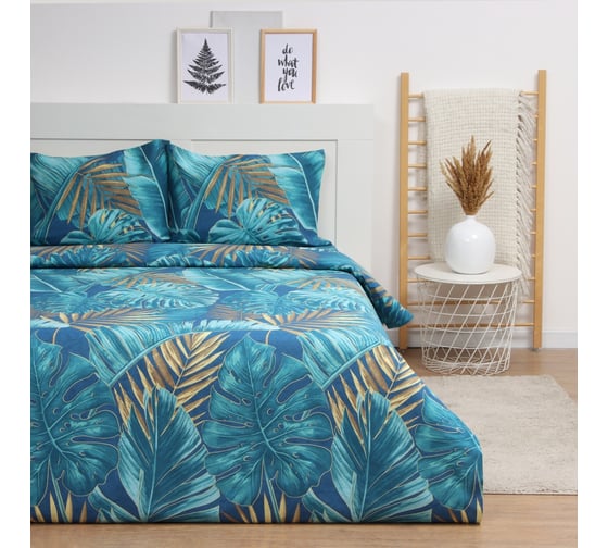 Комплект постельного белья LoveLife евро Exotic 225х215 см, 240х220 см, 50х70 см, 2 шт, 100% хлопок, бязь, 125 г/кв.м 10404379 1