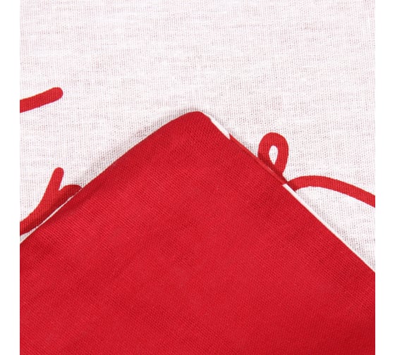 Комплект постельного белья Этель 2 спальный Christmas letter 175х215 см, 200х220 см, 70х70 см 2 шт, бязь 10383303