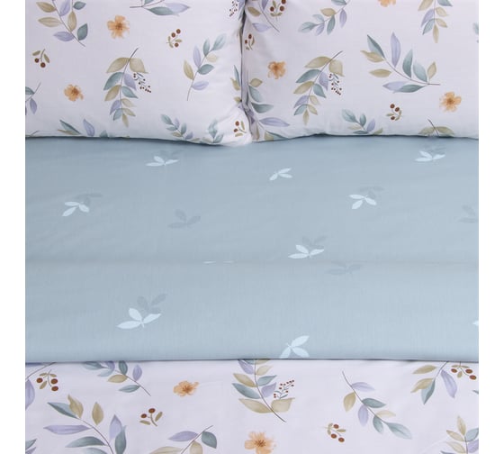 Комплект постельного белья LoveLife 1.5 спальный Невесомость 143х215 см, 150х225 см, 50х70 см, 2 шт, 100% хлопок, сатин, 125 г/кв.м 10416743