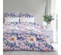Комплект постельного белья Verossa Сатин, 1.5-спальный, Blooming garden, 145 гр/м2, с наволочками 50/70 799770