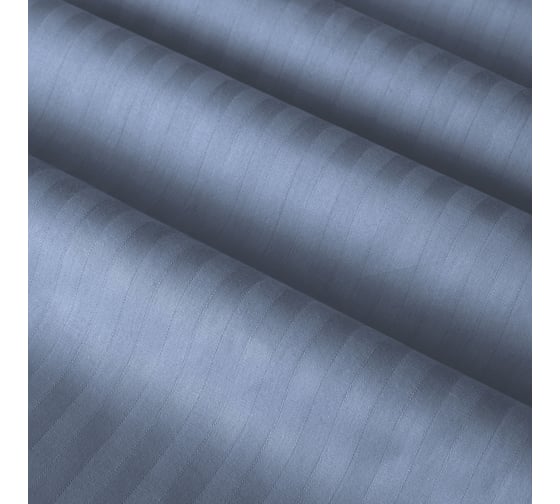 Комплект постельного белья Verossa Страйп, 1.5-спальный, Sapphire, 120 гр/м2, с наволочками 50/70 925696