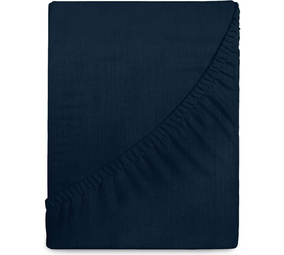 Простыня Verossa Сатин, на резинке, 180/200/30, борт 30, Twilight blue, 125 гр/м2, 780693