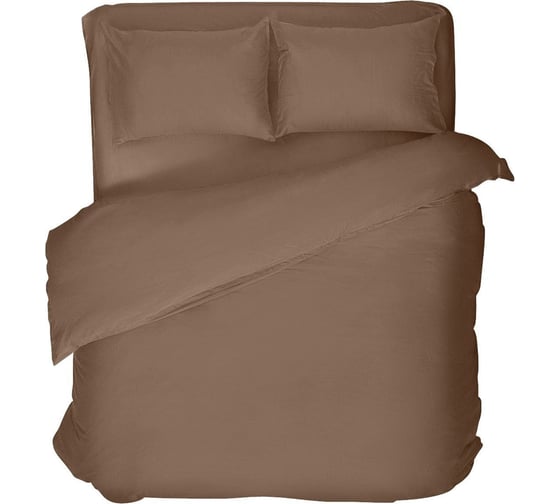 Простыня Verossa Сатин, на резинке, 200/200/30, борт 30, Caramel, 125 гр/м2, 780697