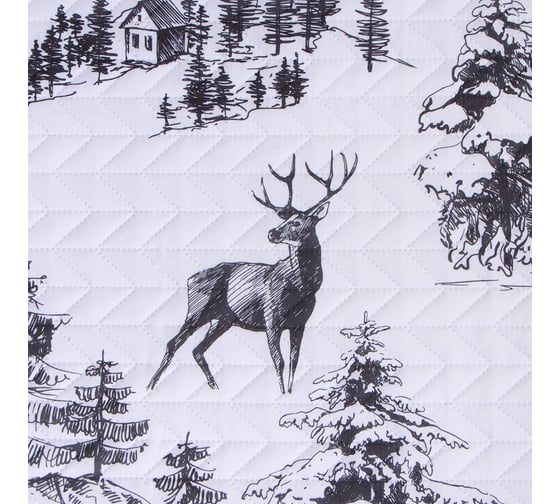 Покрывало Этель 1,5 сп Winter forest, 145x210см, микрофибра 9803154