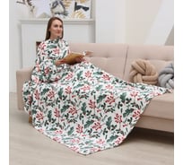 Плед с рукавами Этель "Ветви" 150*200 см, 100% п/э, корал-флис 220 гр/м2 10617987