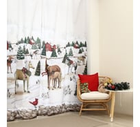 Комплект штор Этель Winter ranch 145*260 см-2 шт, 100% п/э, 140 г/м2 10618049