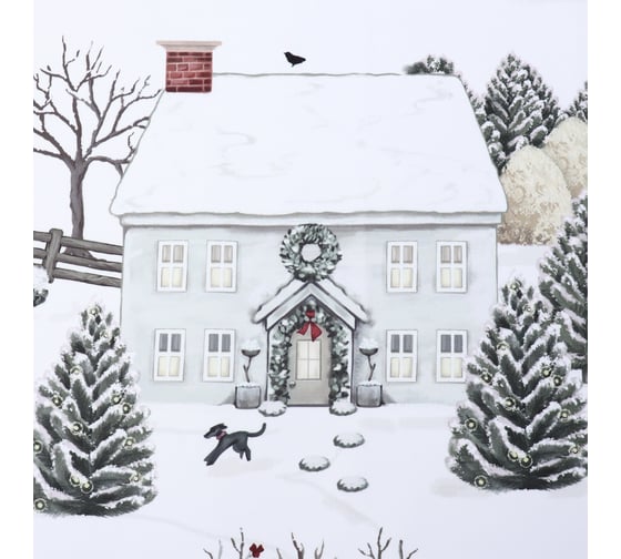 Комплект штор Этель Winter countryside 145*260 см-2 шт, 100% п/э, 140 г/м2 10618052