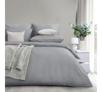 Комплект постельного белья Verossa Страйп, 1.5 спальное, Silver moon 120 гр/м2, с наволочками, 70/70 925694