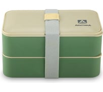 Ланчбокс Арктика 1.2 л, зеленый/бежевый 032-1200-GN/BG