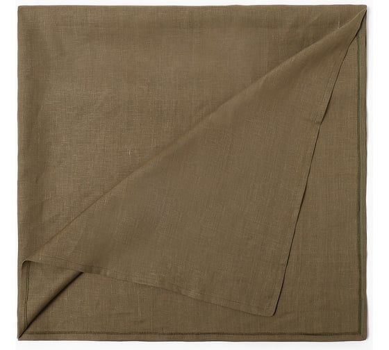Скатерть Этель Linen collection khaki 145x180 см, 100% лен 210 г/м2 10610035 1
